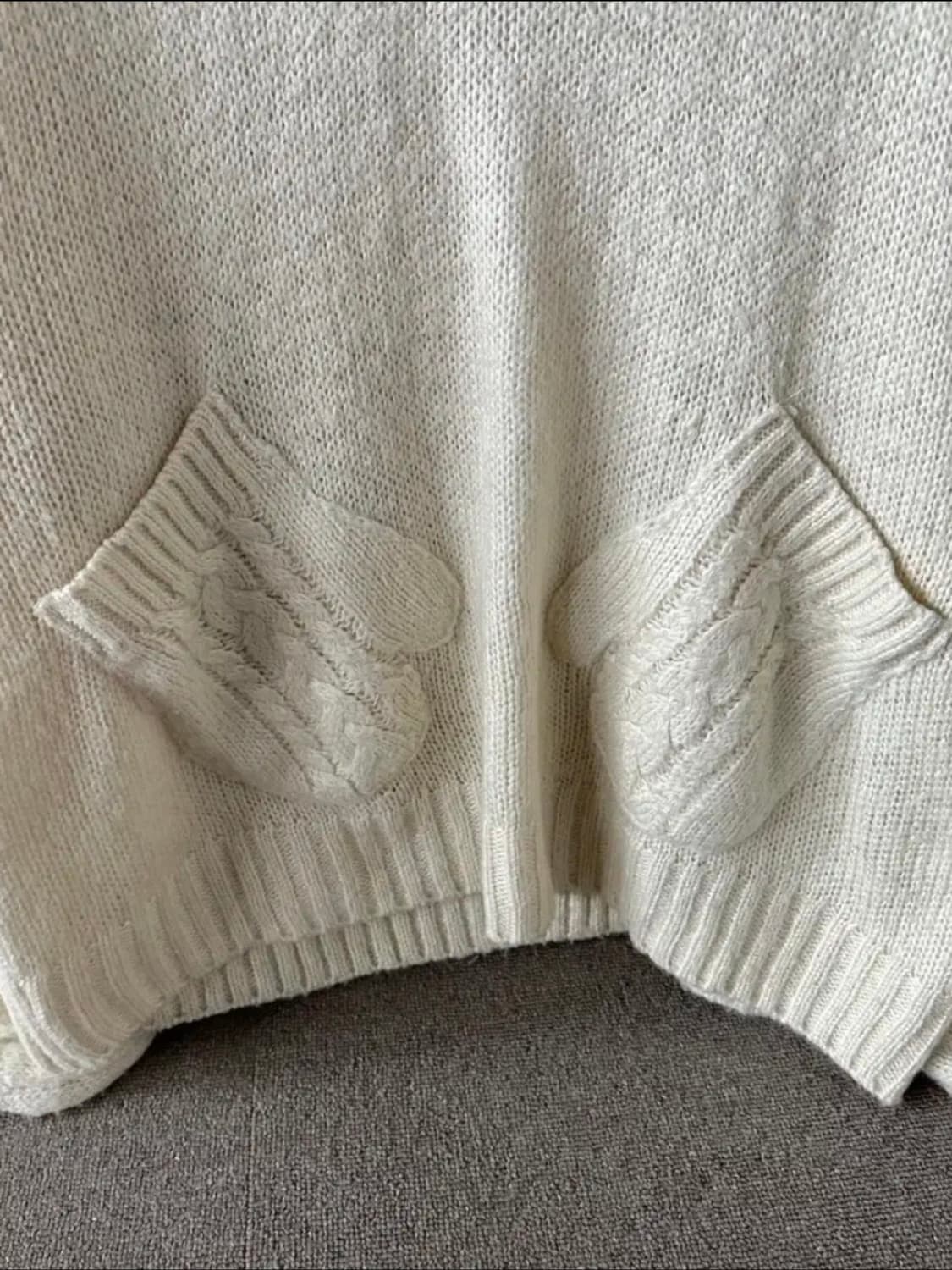 vintage ivory pocket knit 상품이미지2