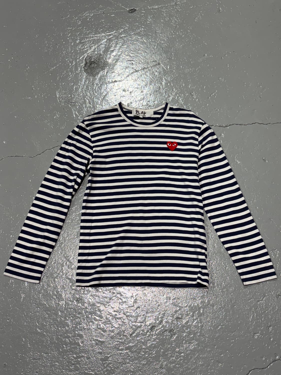 꼼데가르송(Comme Des Garcons)네이비 화이트 롱슬리브 상품이미지1