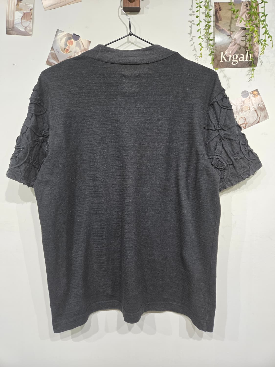 하이 스포팅기어 블랙 반팔 티셔츠 소매 포인트 이세이미야케 상품이미지4