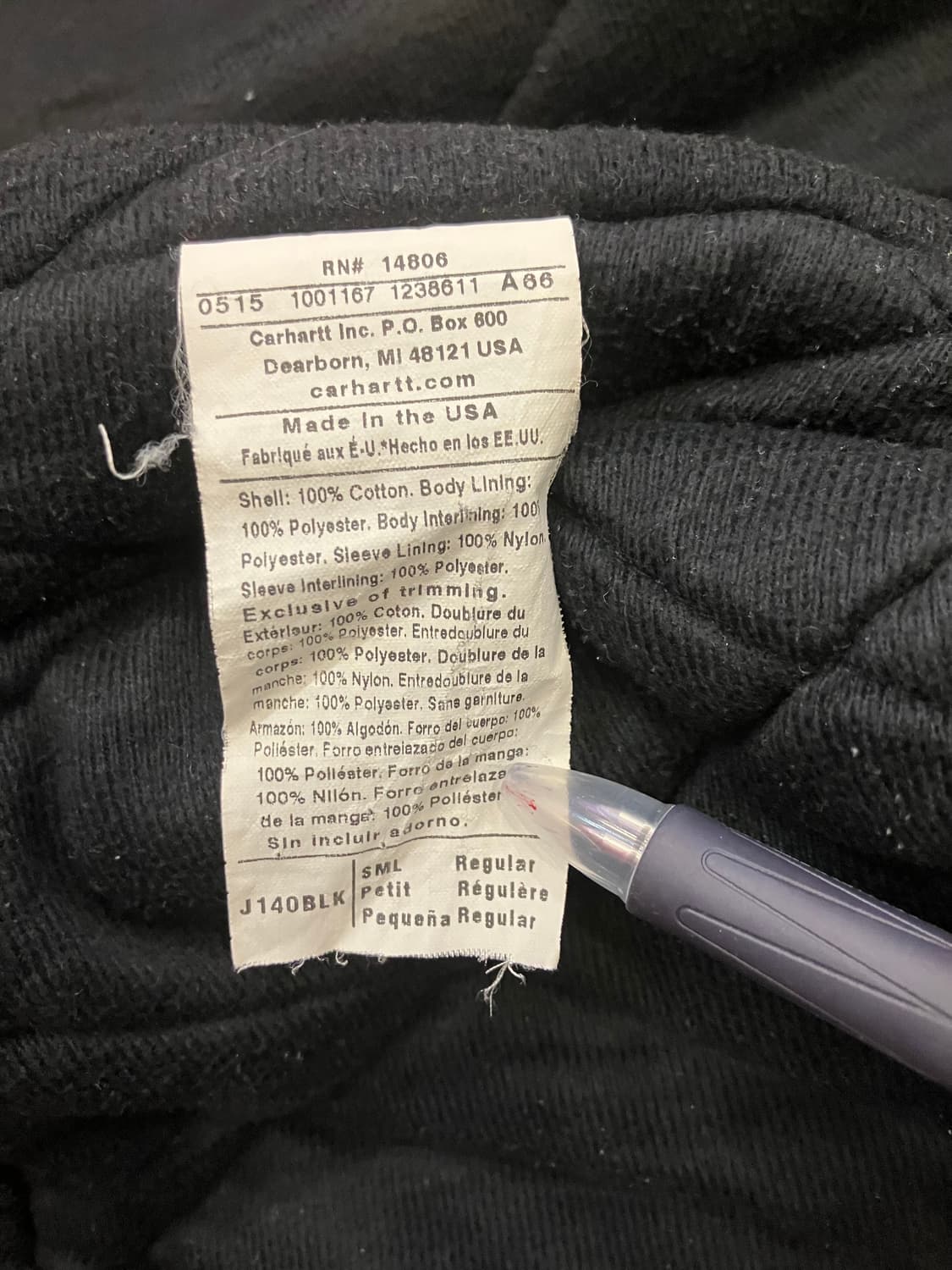 칼하트 덕 액티브자켓 S 상품이미지8