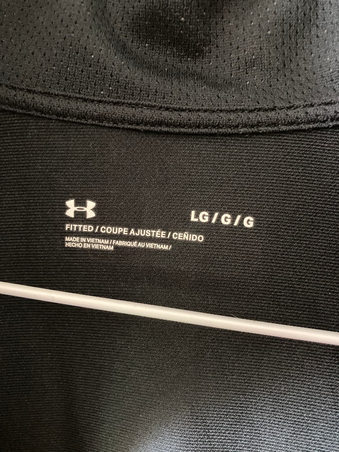 언더아머 블랙 집업 L 상품이미지4