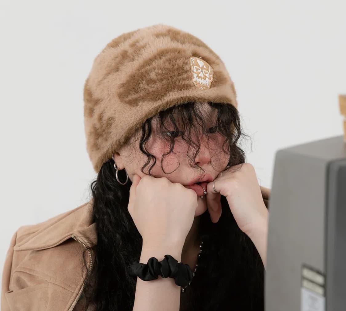 미스룰즈 로제 폴라쥬 비니 베이지 상품이미지1