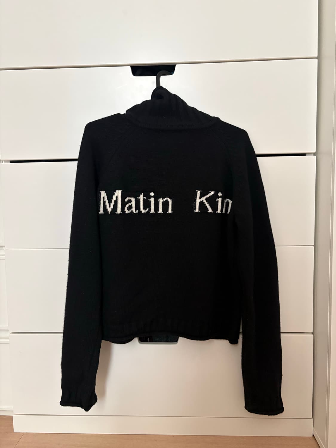 마뗑킴 스펠 포인트 니트 집업 s 상품이미지1