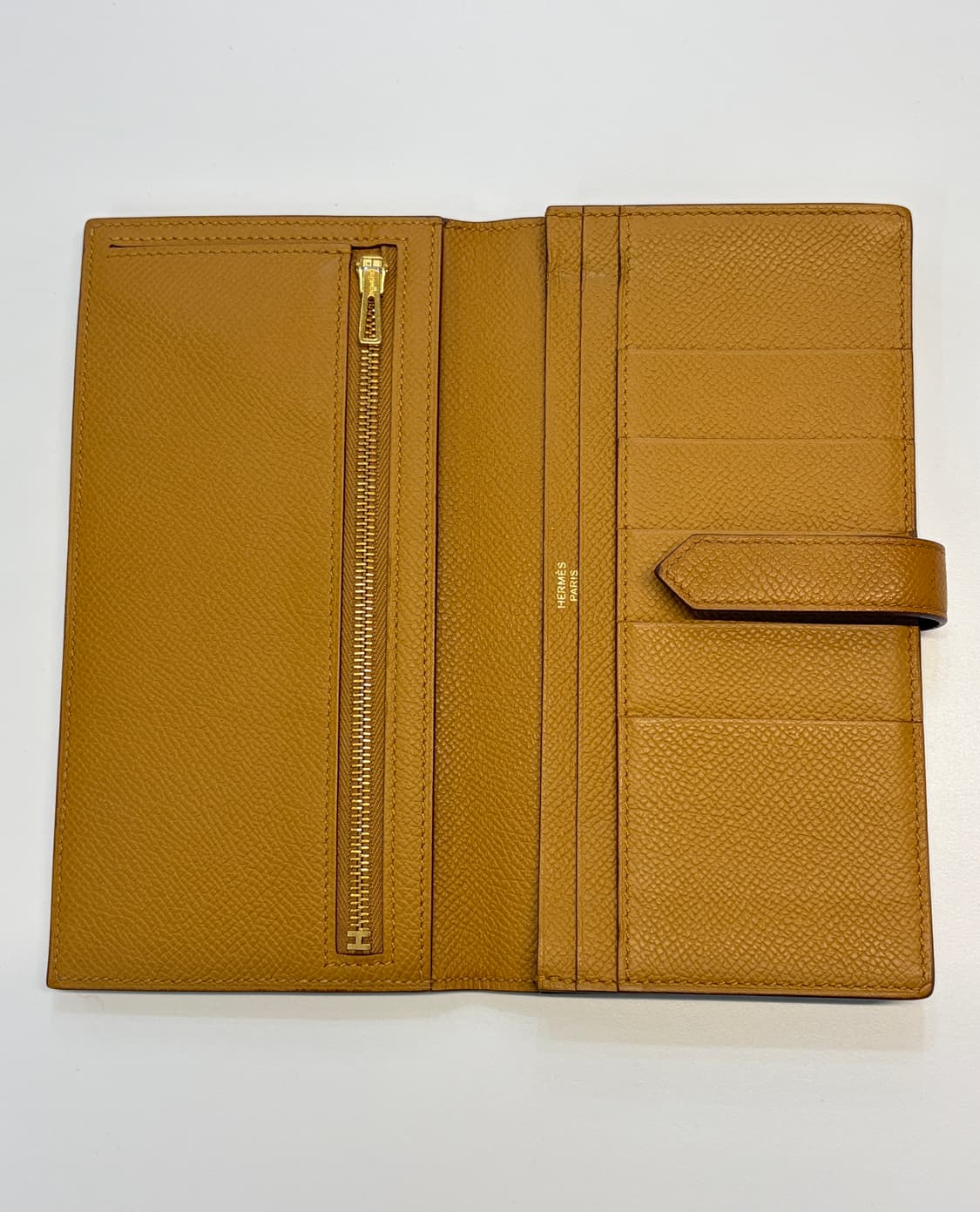 에르메스 베안 장지갑 비스킷 금장 Y각인 상품이미지5