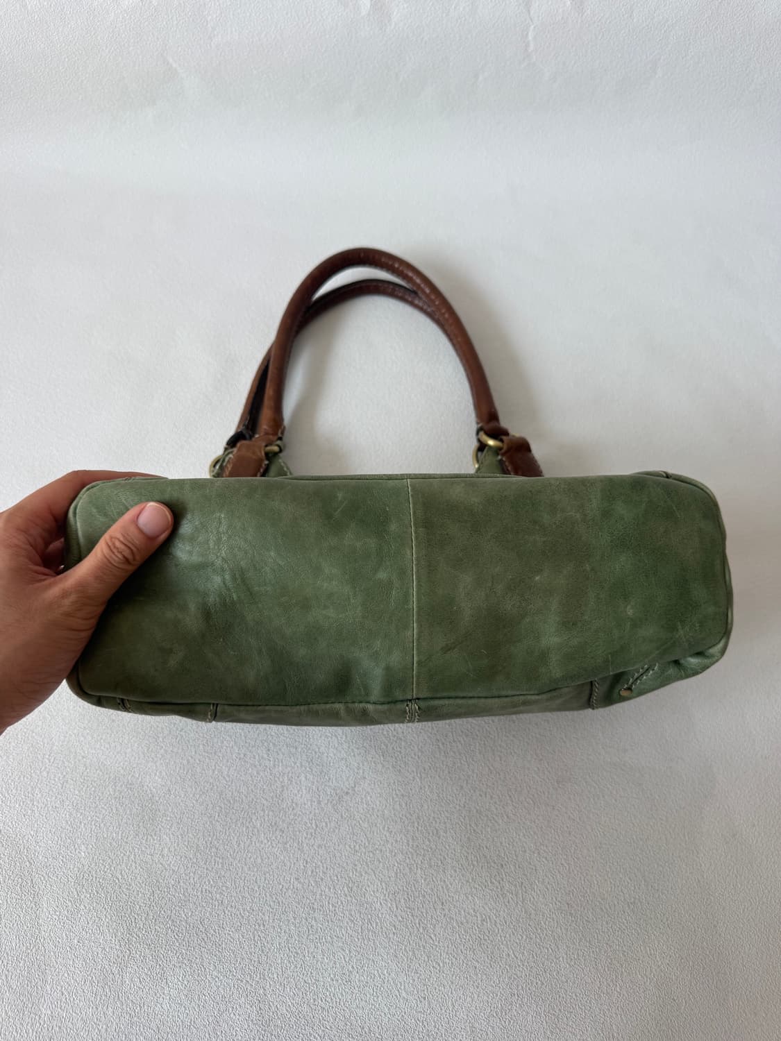 Pre owned 레더 숄더백 상품이미지5