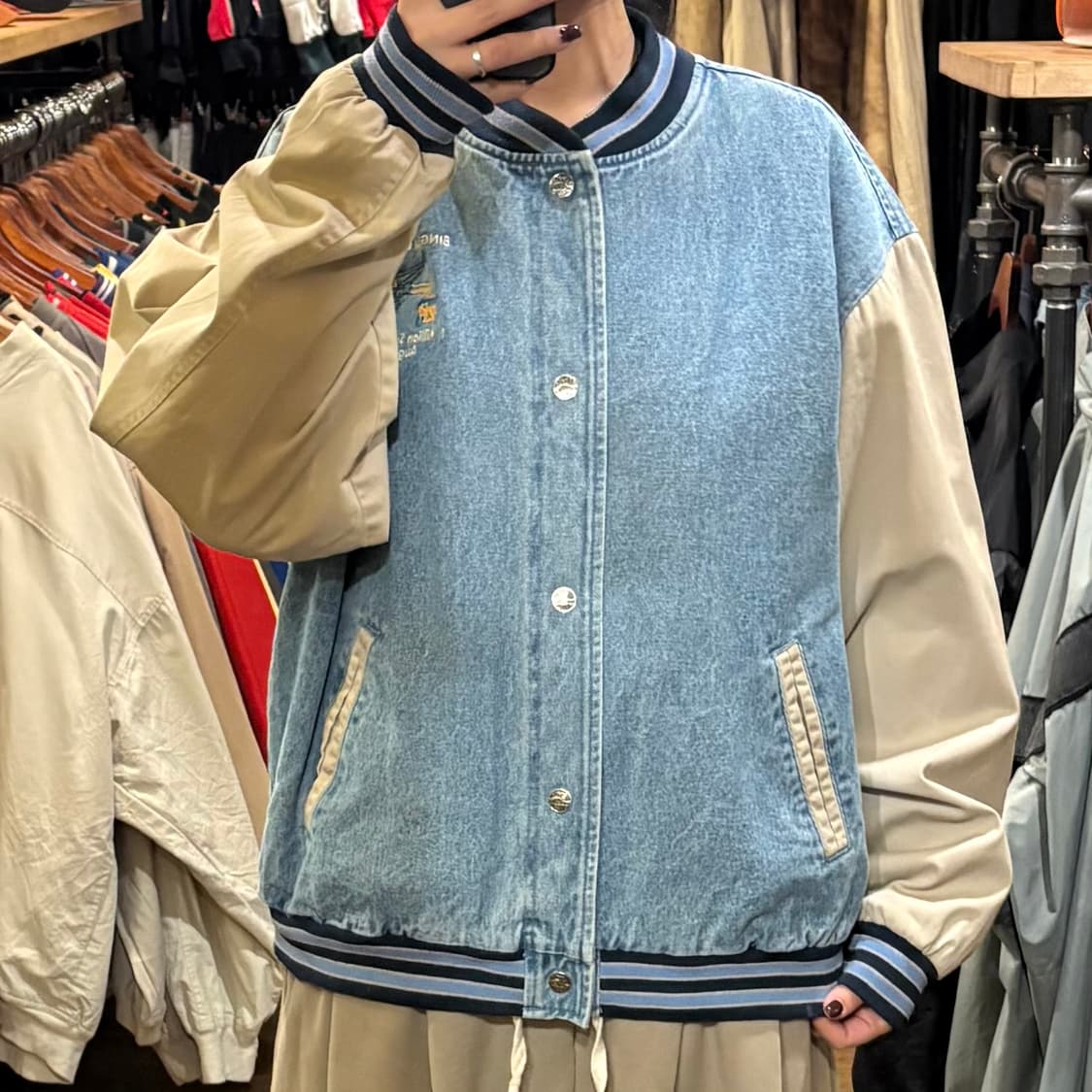 [HI] VTG 데님바시티자켓 연청 상품이미지2