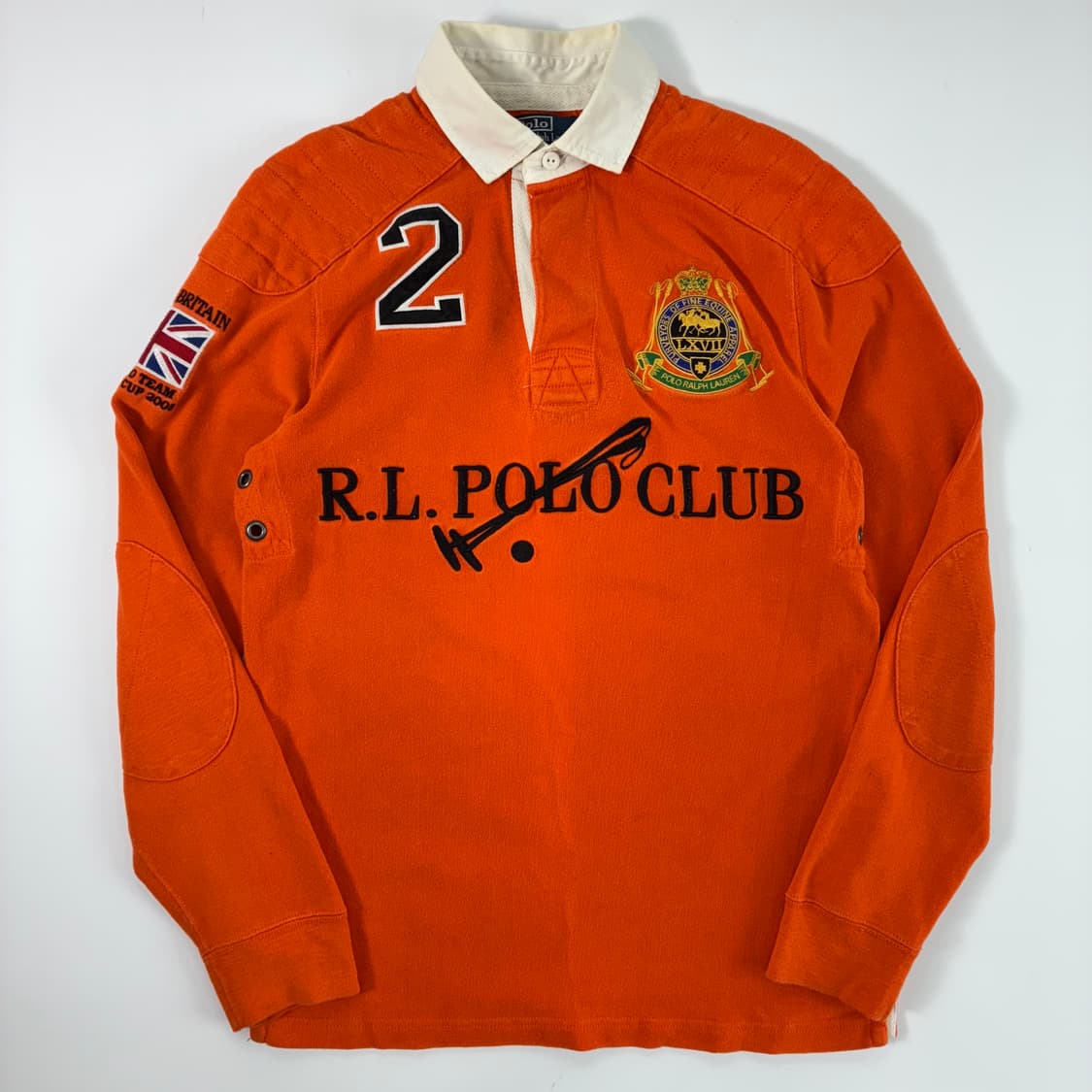 Polo 폴로 랄프로렌 오렌지 클럽맨 아카이브 럭비티 상품이미지1