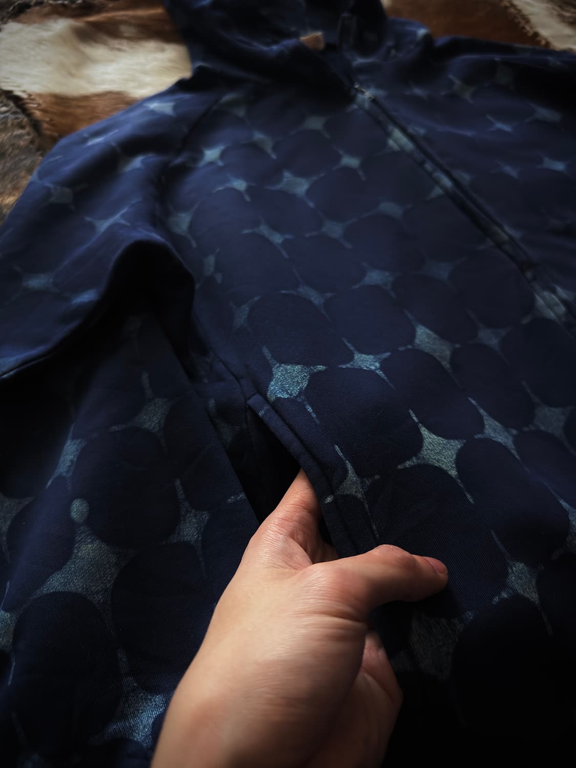 Eternal Indigo Starburst Hoodie zip-up 상품이미지5