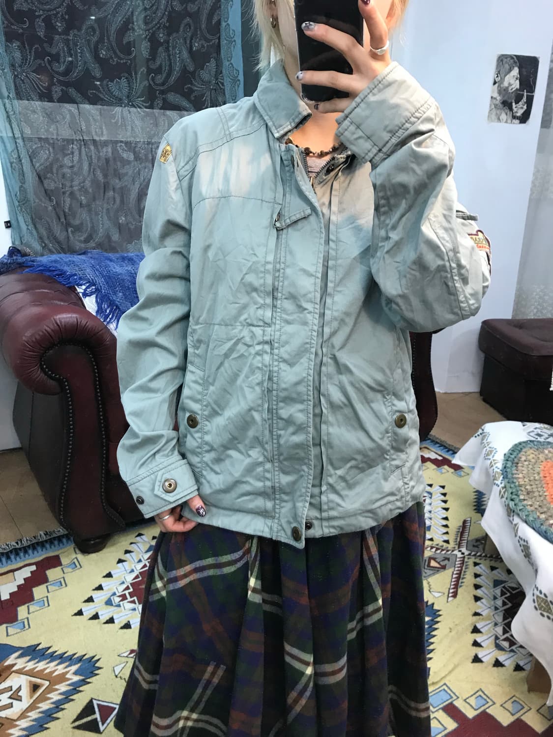 써스데이아일랜드 빈티지 야상 자켓 (Z1140)  상품이미지1