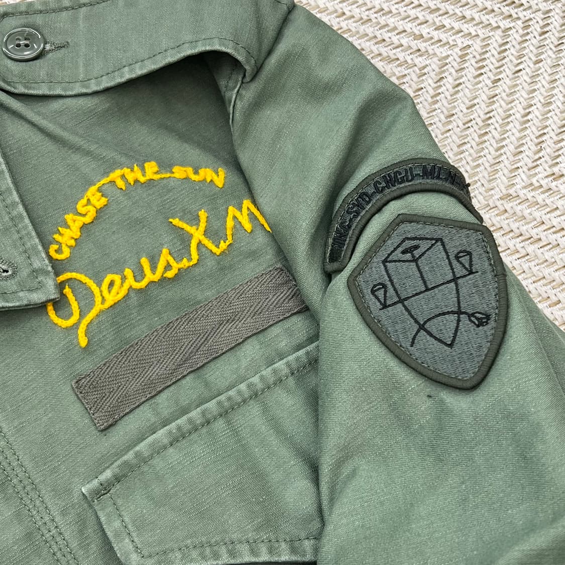 데우스 자수패치 야상자켓 r2314 상품이미지6