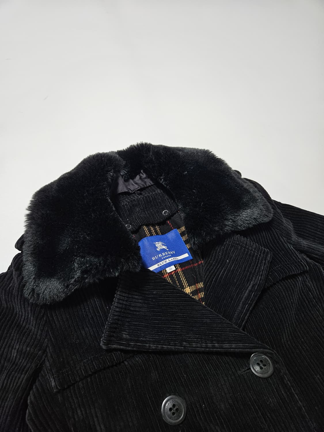 버버리 블루라벨 코듀로이 코트[38] 상품이미지2