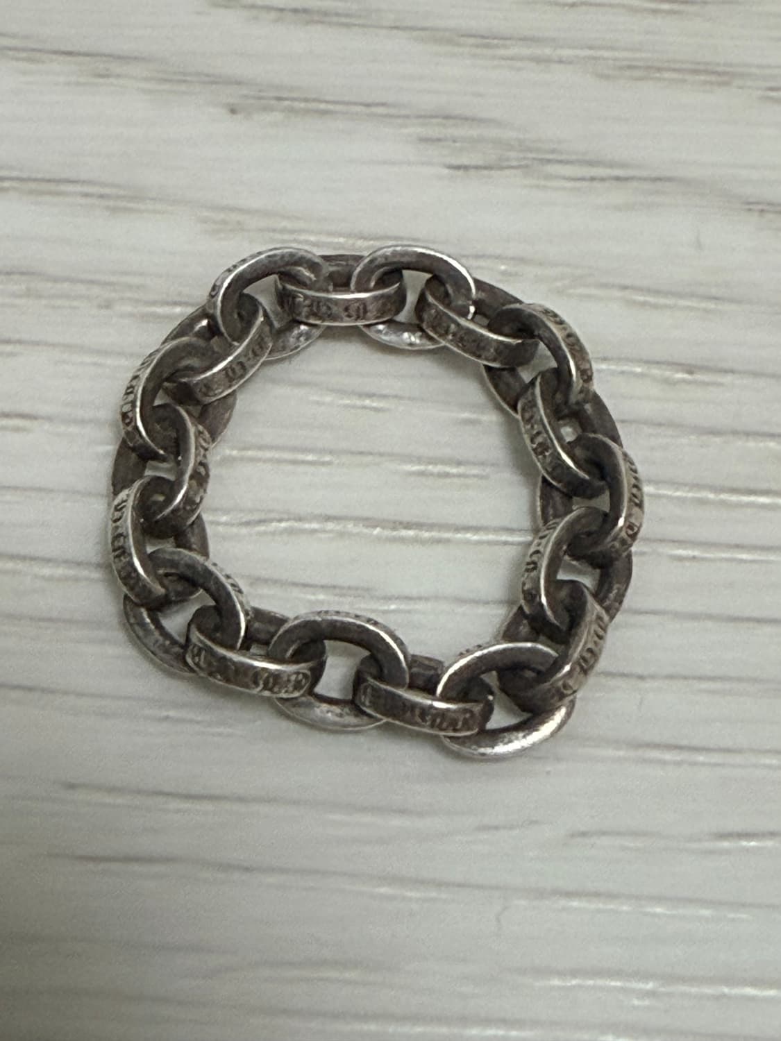 크롬하츠 페이퍼체인링 18링크 팝니다 상품이미지3