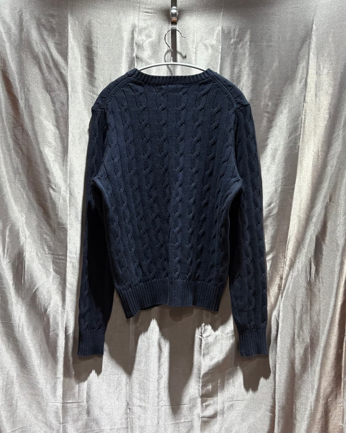 S 폴로랄프로렌 레드포니 네이비 케이블 니트 상품이미지3