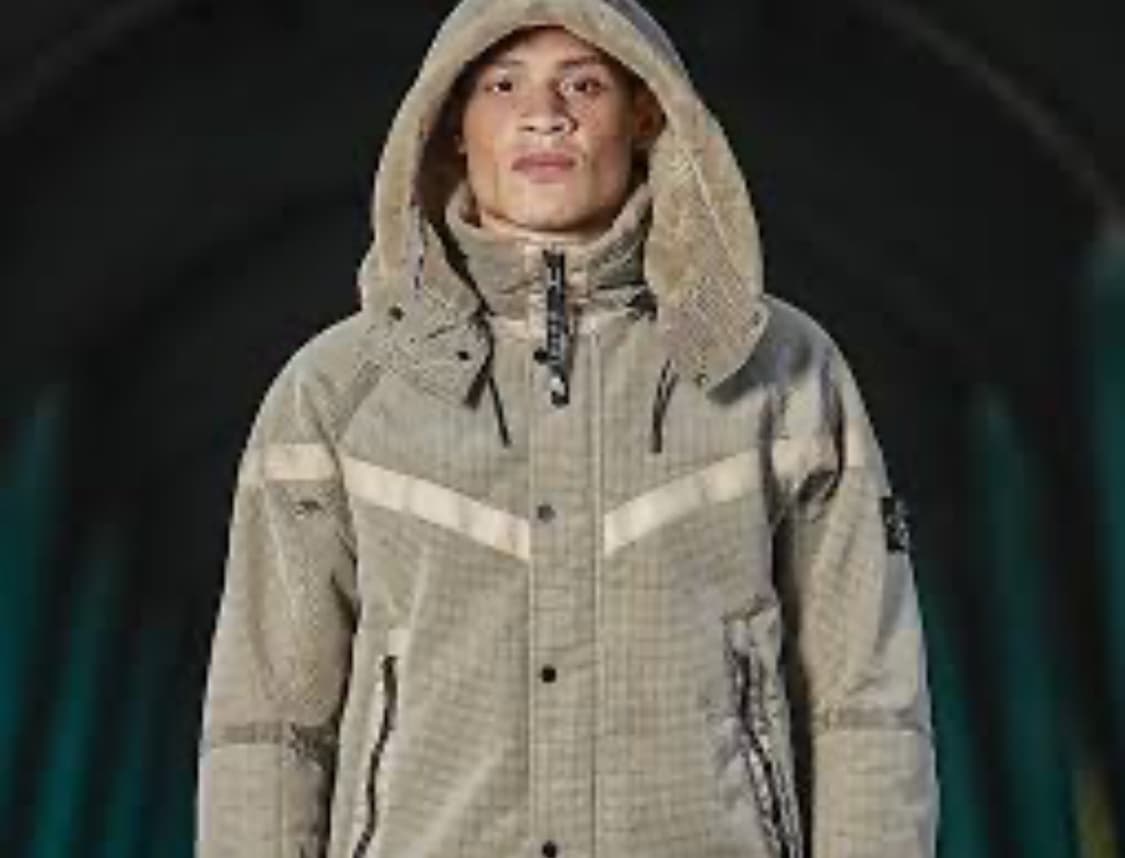 스톤아일랜드 x 나이키 자카드 그리드 울 점퍼 XL(105-110) 상품이미지8