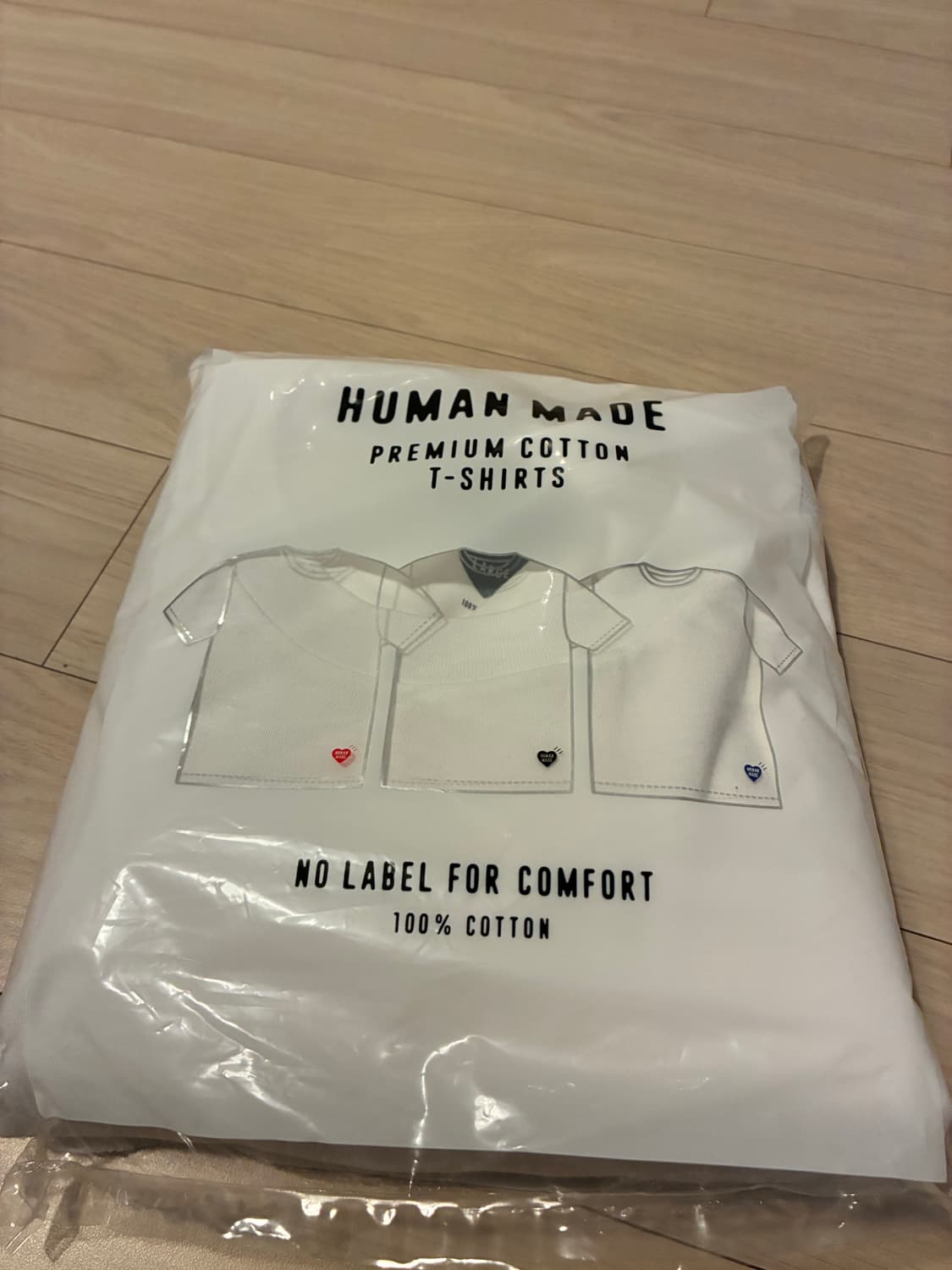 [새상품/L] 휴먼메이드 시그니처 로고 티셔츠 (블랙) 상품이미지3