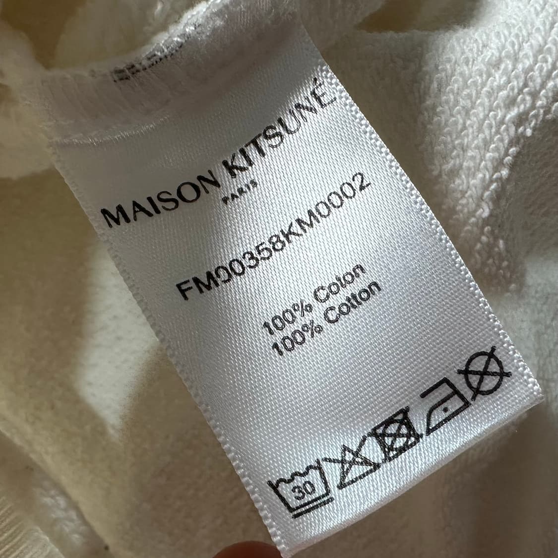 메종키츠네 화이트 폭스헤드 맨투맨  상품이미지7