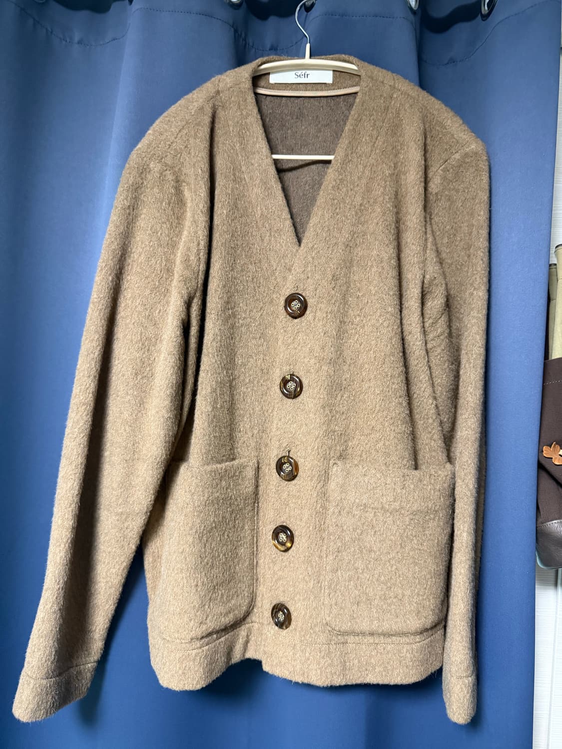 Sefr 고트 울 블렌드 모헤어 가디건  상품이미지1
