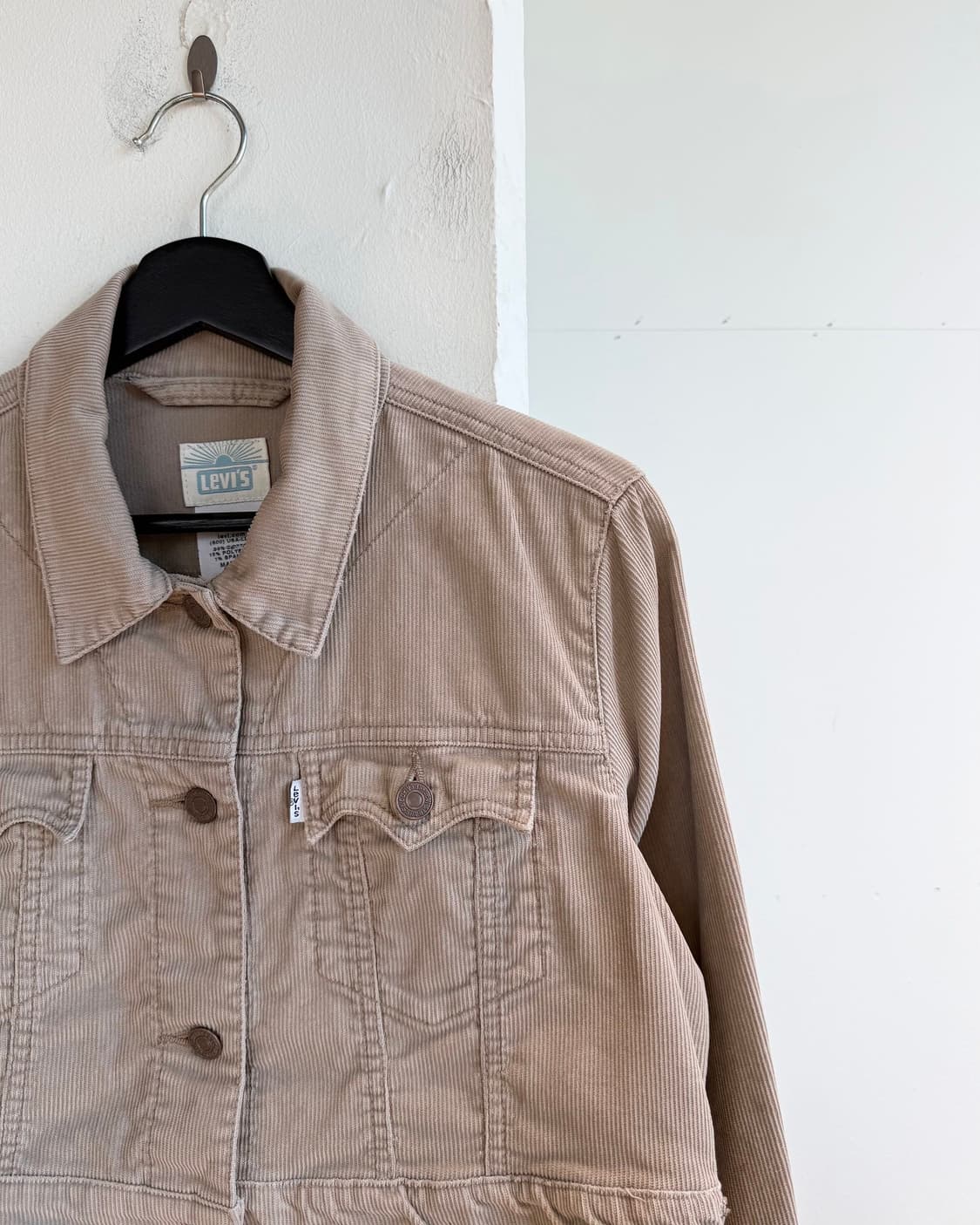 리바이스 베이지 코듀로이 크롭 자켓  상품이미지5