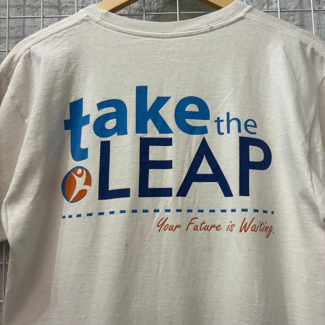 헤인즈 빈티지 Take The Leap 화이트 반팔 티셔츠 M 상품이미지6
