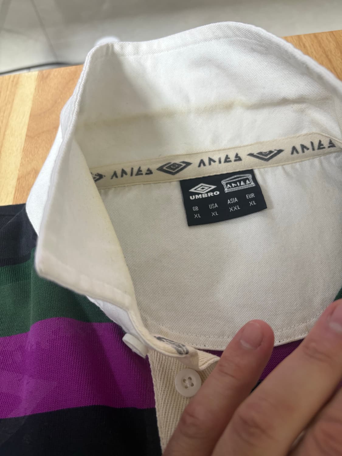 에리즈 엄브로 럭비티셔츠 (XL) 상품이미지5