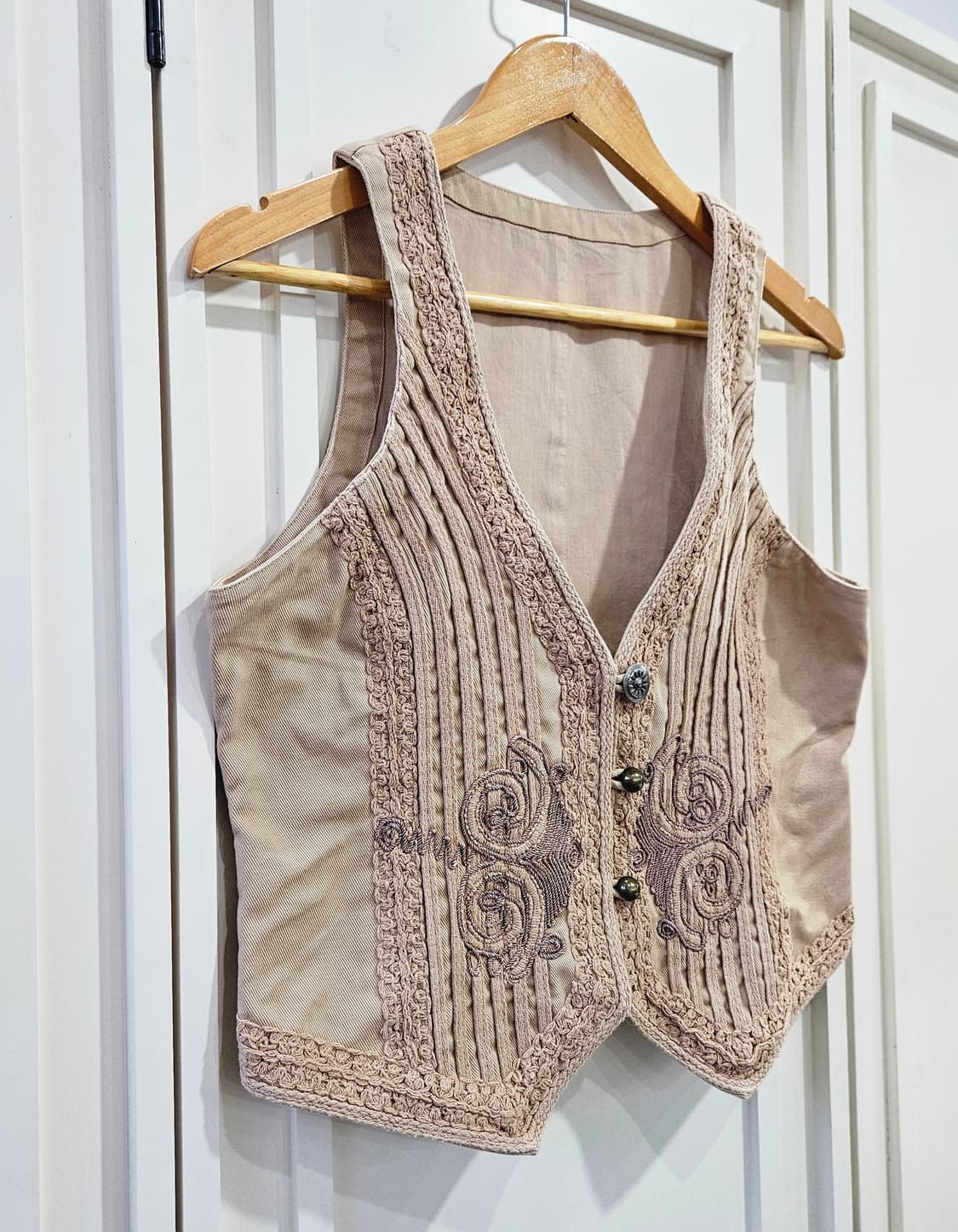 빈티지 자수 베스트 조끼 상품이미지2