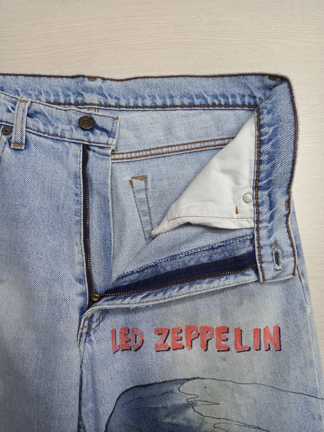 33 93's 리바이스515-0217 일자진 연청 커스텀 33-447 상품이미지8