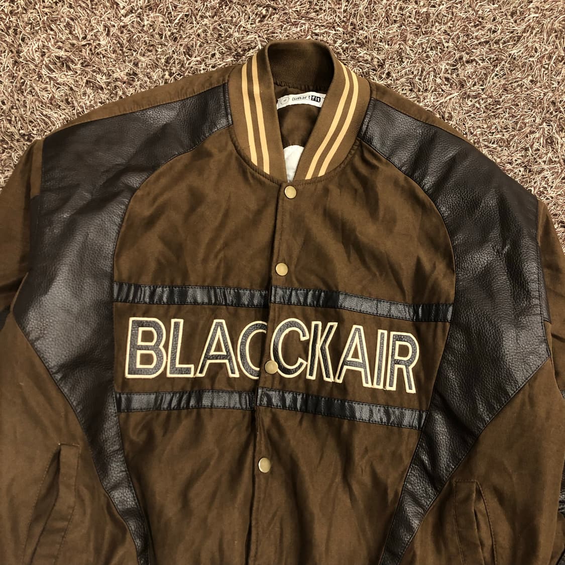 빈티지 Blackair 브라운 바시티 퀄팅 자켓 상품이미지2