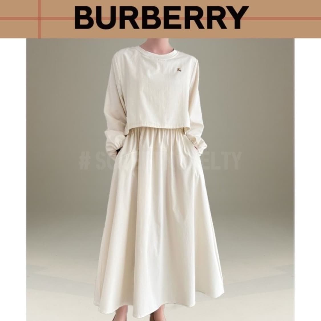 버버리 밴딩 원피스 상품이미지1