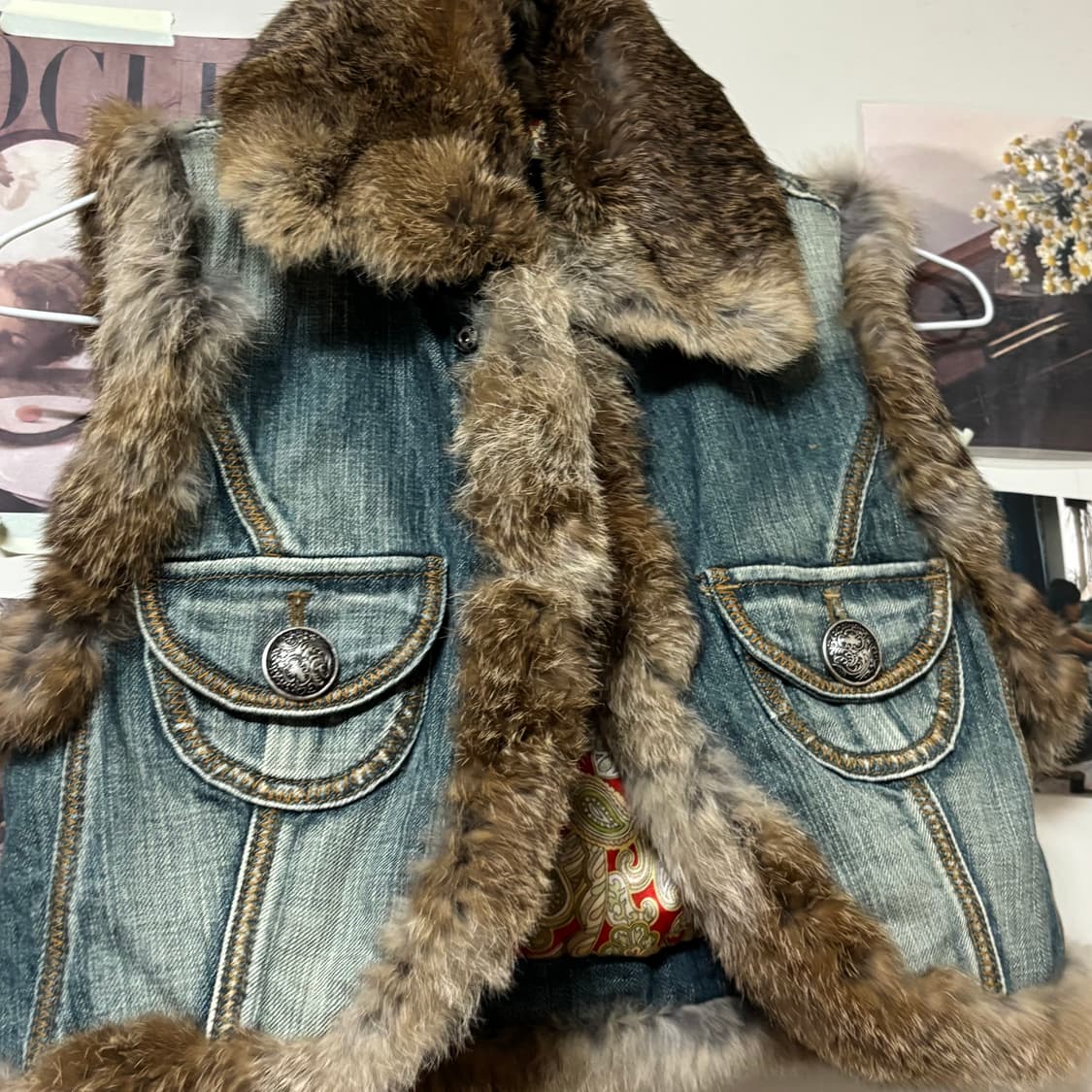 빈티지 리얼 퍼베스트 y2k 상품이미지2