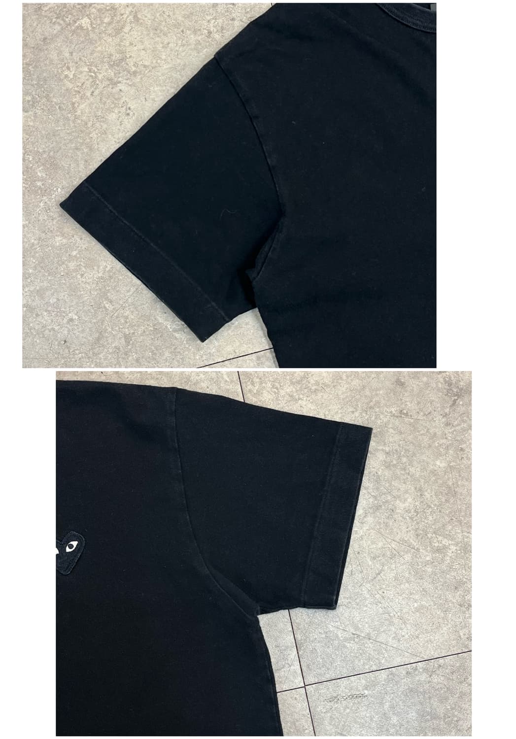 꼼데가르송 반팔티 블랙 L #csz2569 상품이미지6