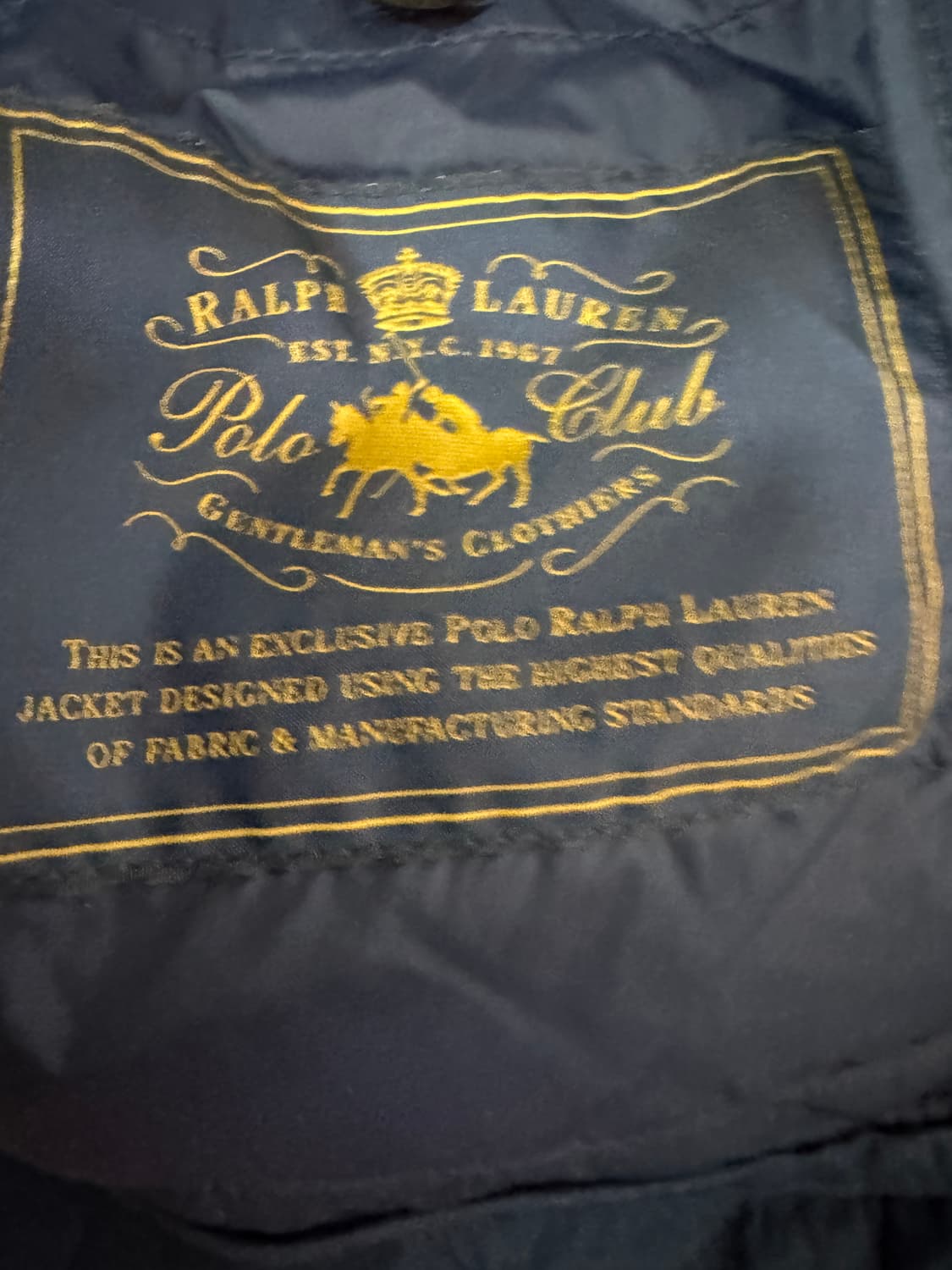정품!! 폴로 랄프로렌 송아지 가죽 암패치 퀄팅 자켓 L ~ XL 상품이미지6