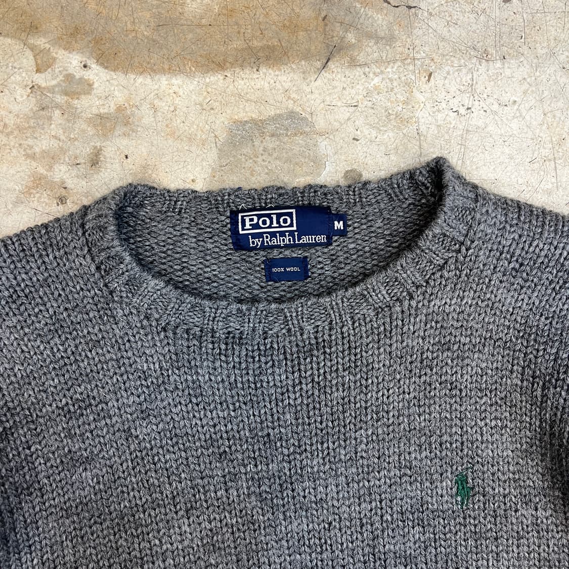 90s 폴로 울 헤비 니트 상품이미지2