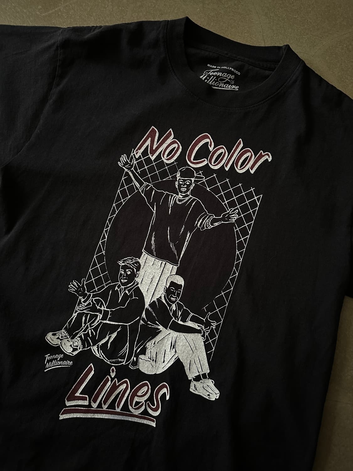 Teenage Millionaire “No Color Lines” 티셔츠 상품이미지3
