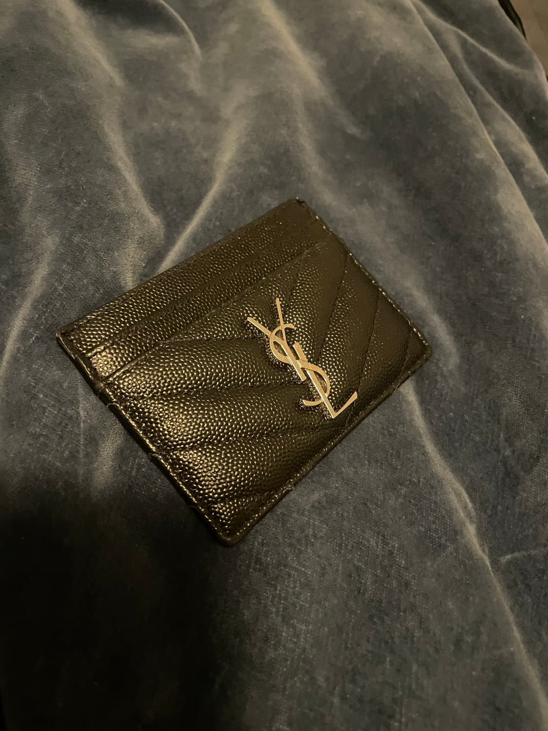 입생로랑 카드홀더 골드&블랙 상품이미지2