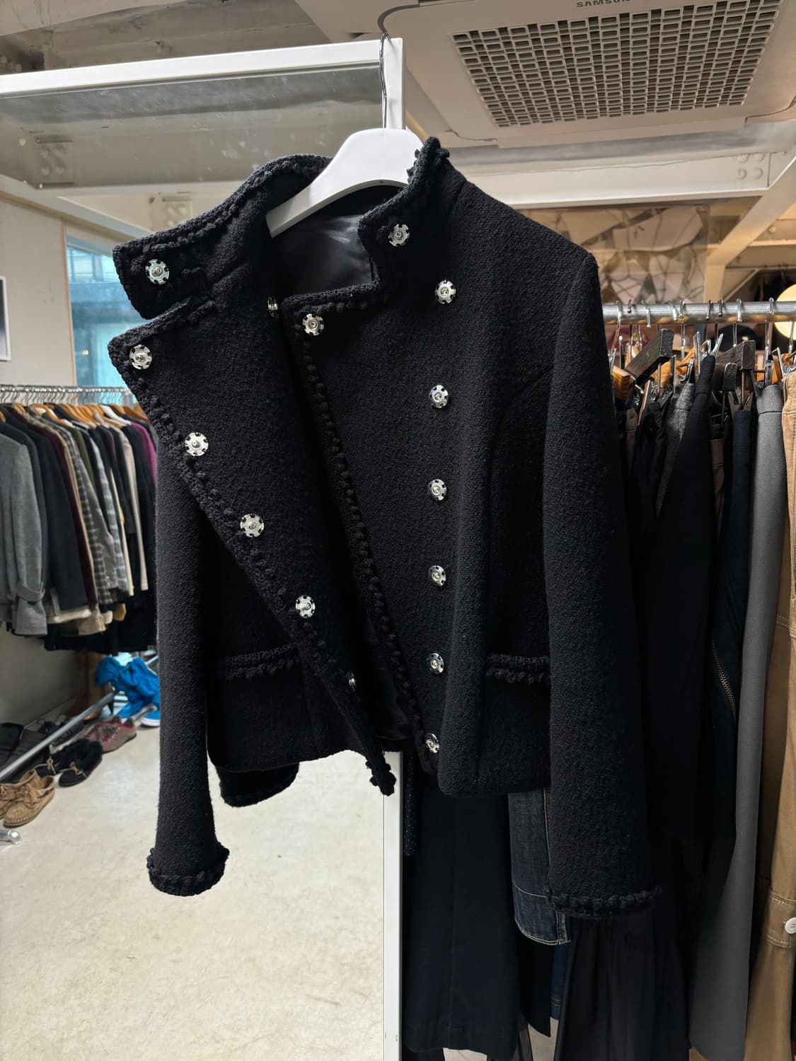 아츠로 타야마 비대칭 울자켓 상품이미지3