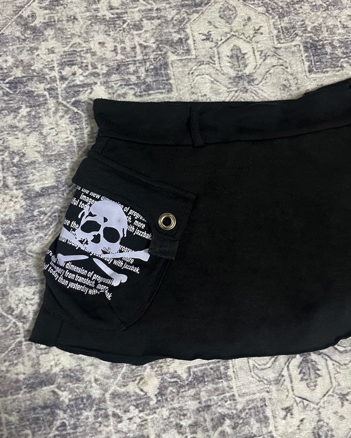 Punk Utility Pocket Mini Skirt 상품이미지2