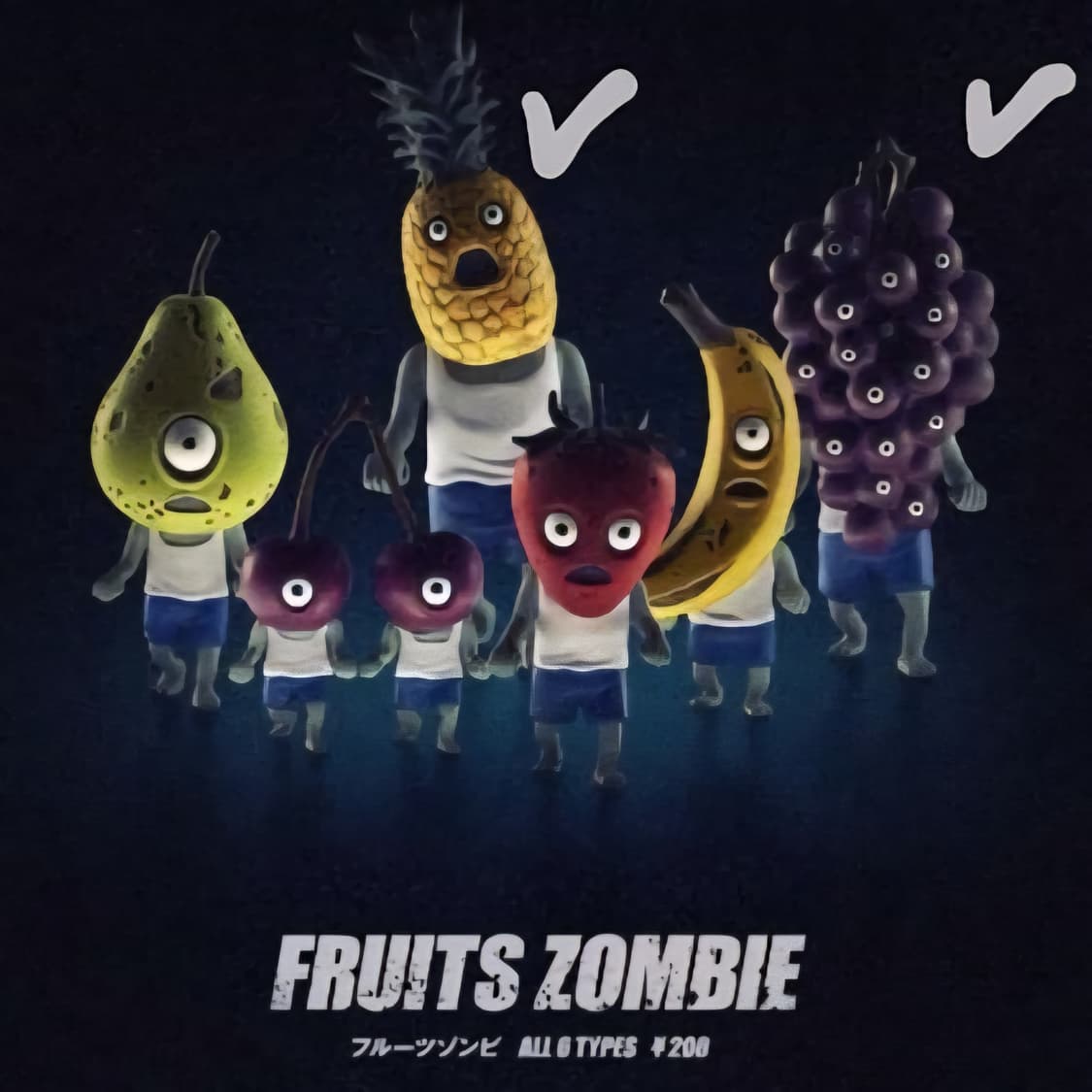 후르츠좀비 가챠 3종 일괄 상품이미지1