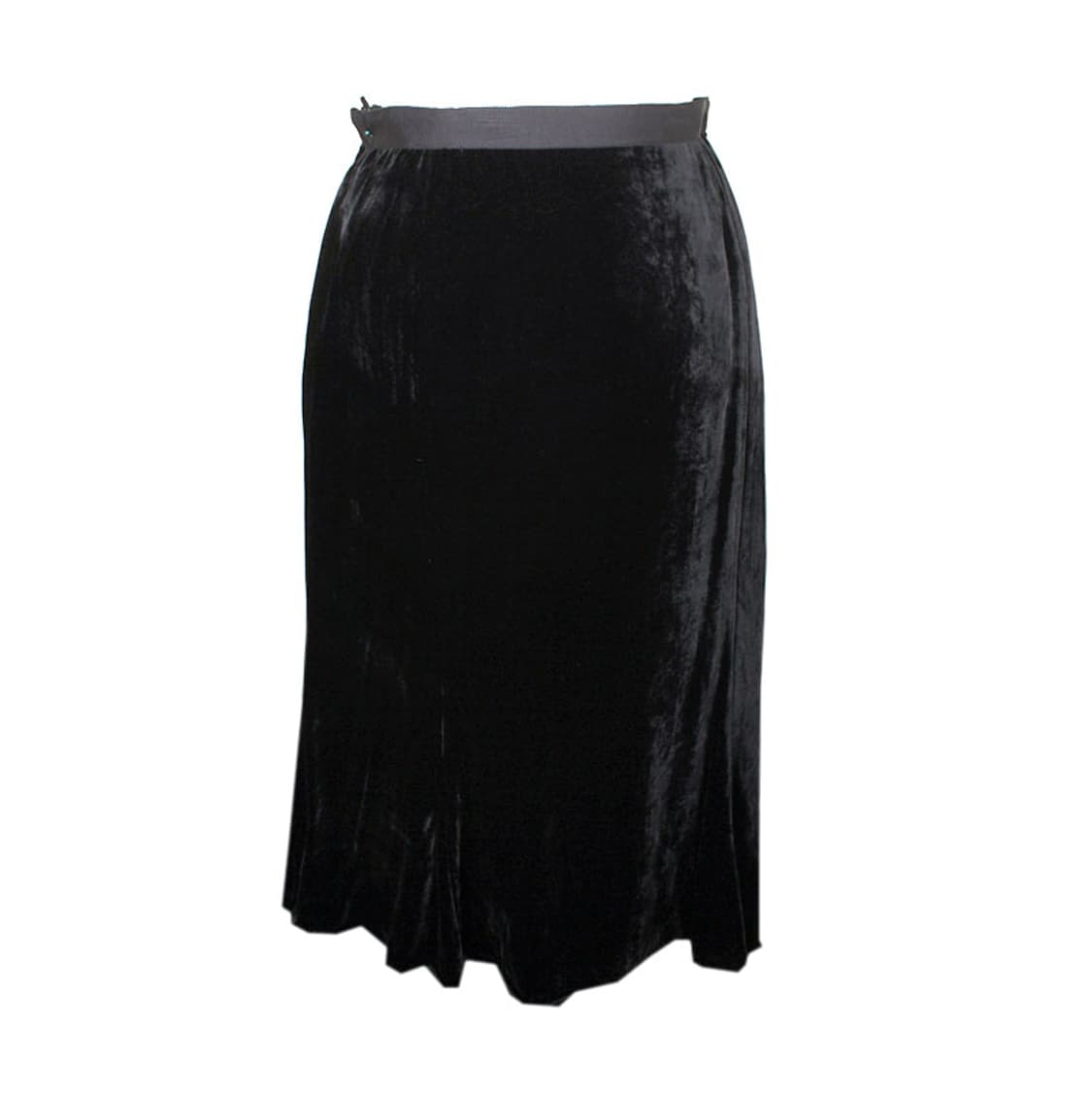 에스까다 에디션 블랙 벨벳 A라인 스커트 (국내 66~77) 상품이미지2