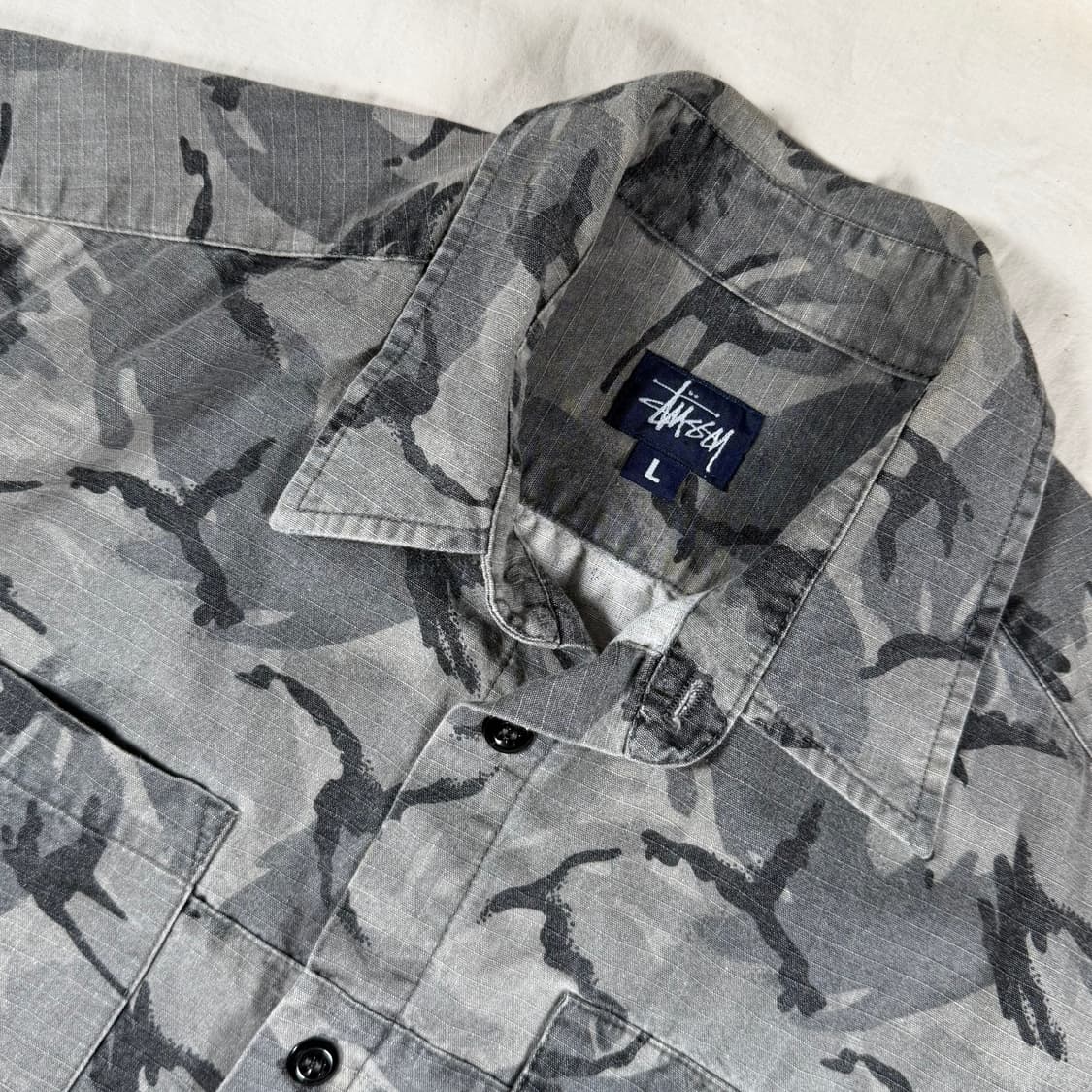 90s Made In USA Stussy 스투시 반팔 셔츠 상품이미지2