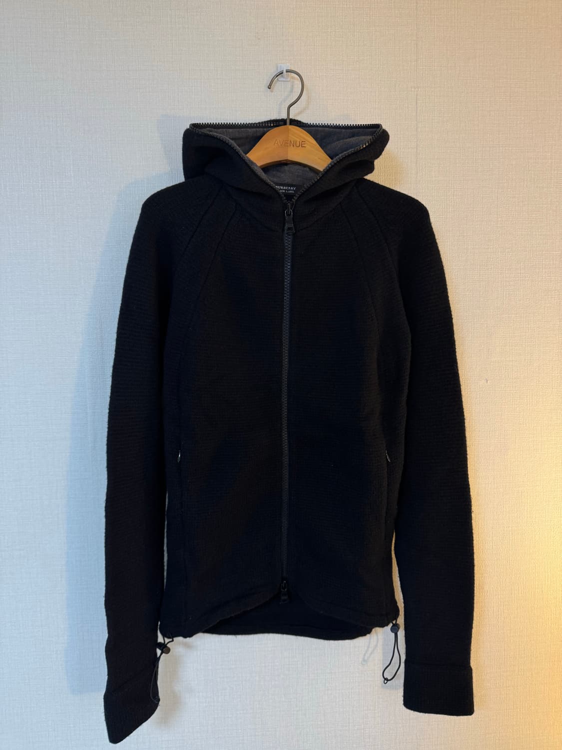 [2]버버리 블랙라벨 니트 후드 집업 상품이미지1