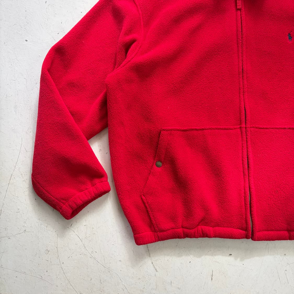90s 폴로 랄프로렌 빈티지 플리스 블루종 자켓 XL 상품이미지3