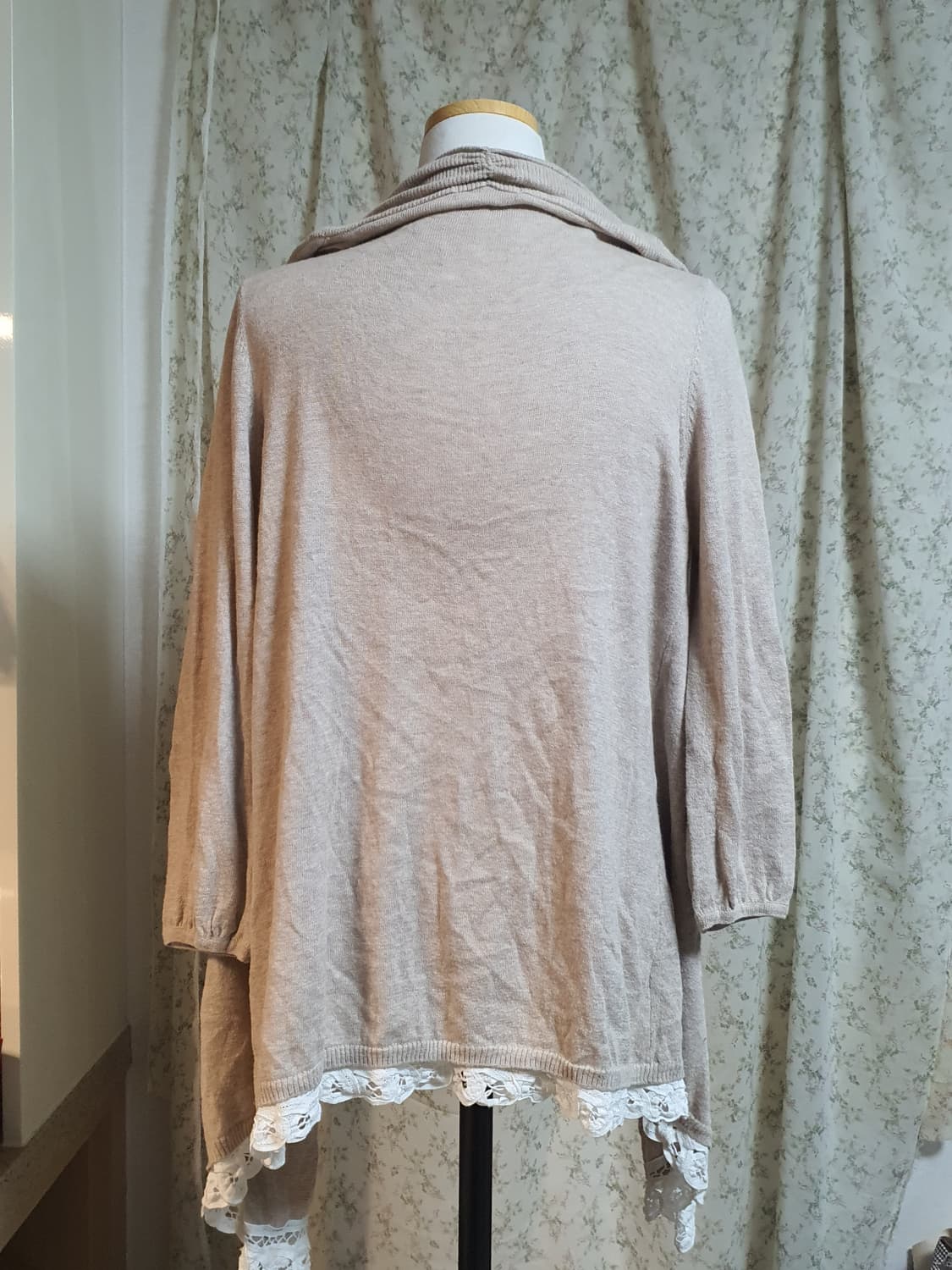 [일본빈티지] 레이스 가디건 베이지 요정룩 상품이미지3