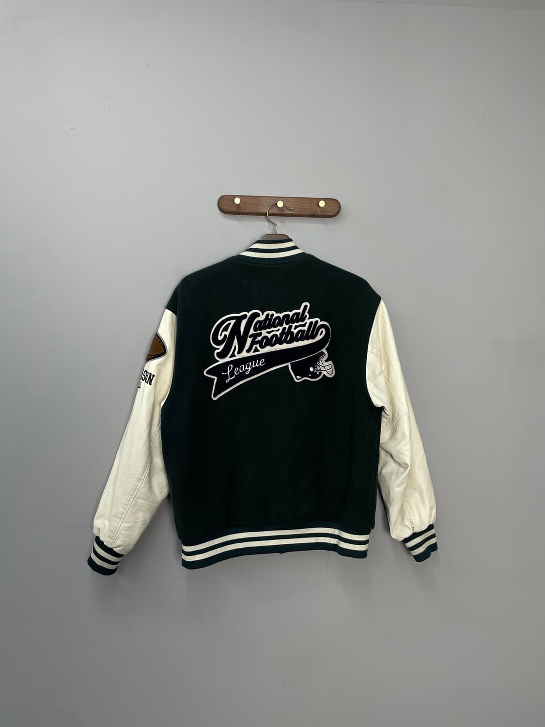 NFL 울 모직 레더 스타디움 바시티 자켓 H1560 상품이미지7