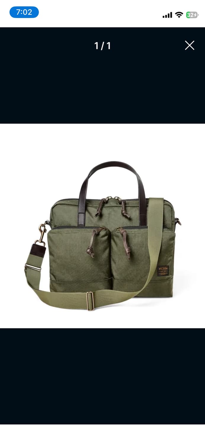 필슨 브리프케이스 남성 Otter Green 서류가방 상품이미지2