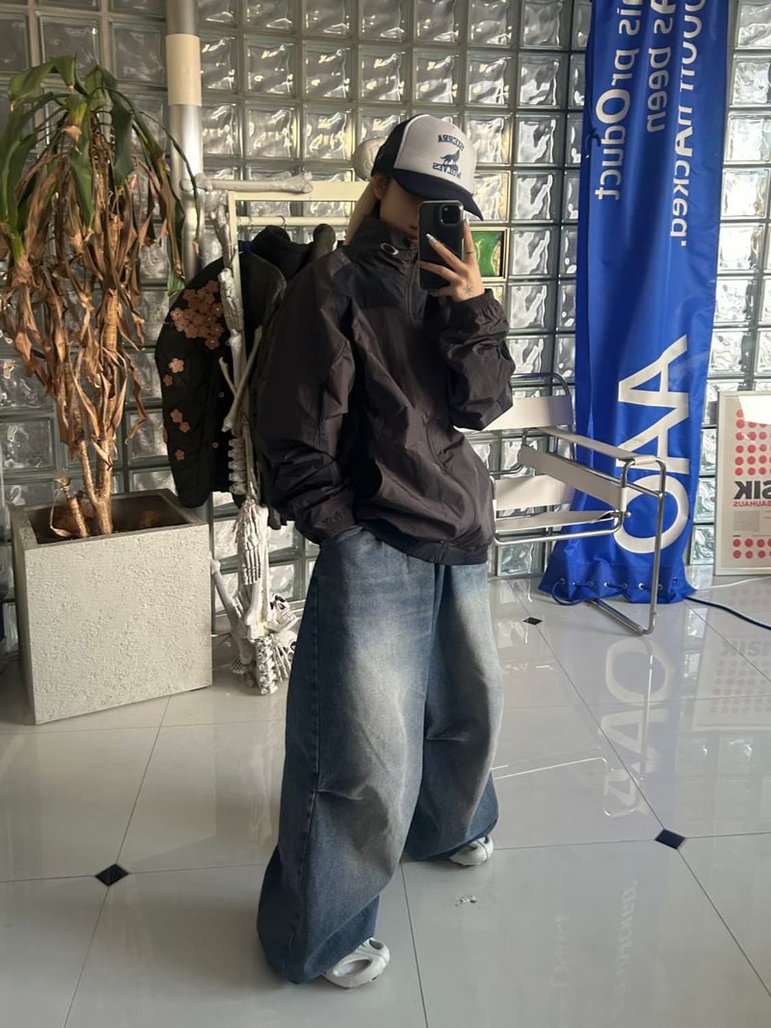 RETRO WIND JACKET 윈드 재킷 1.0 FOA408206 상품이미지2