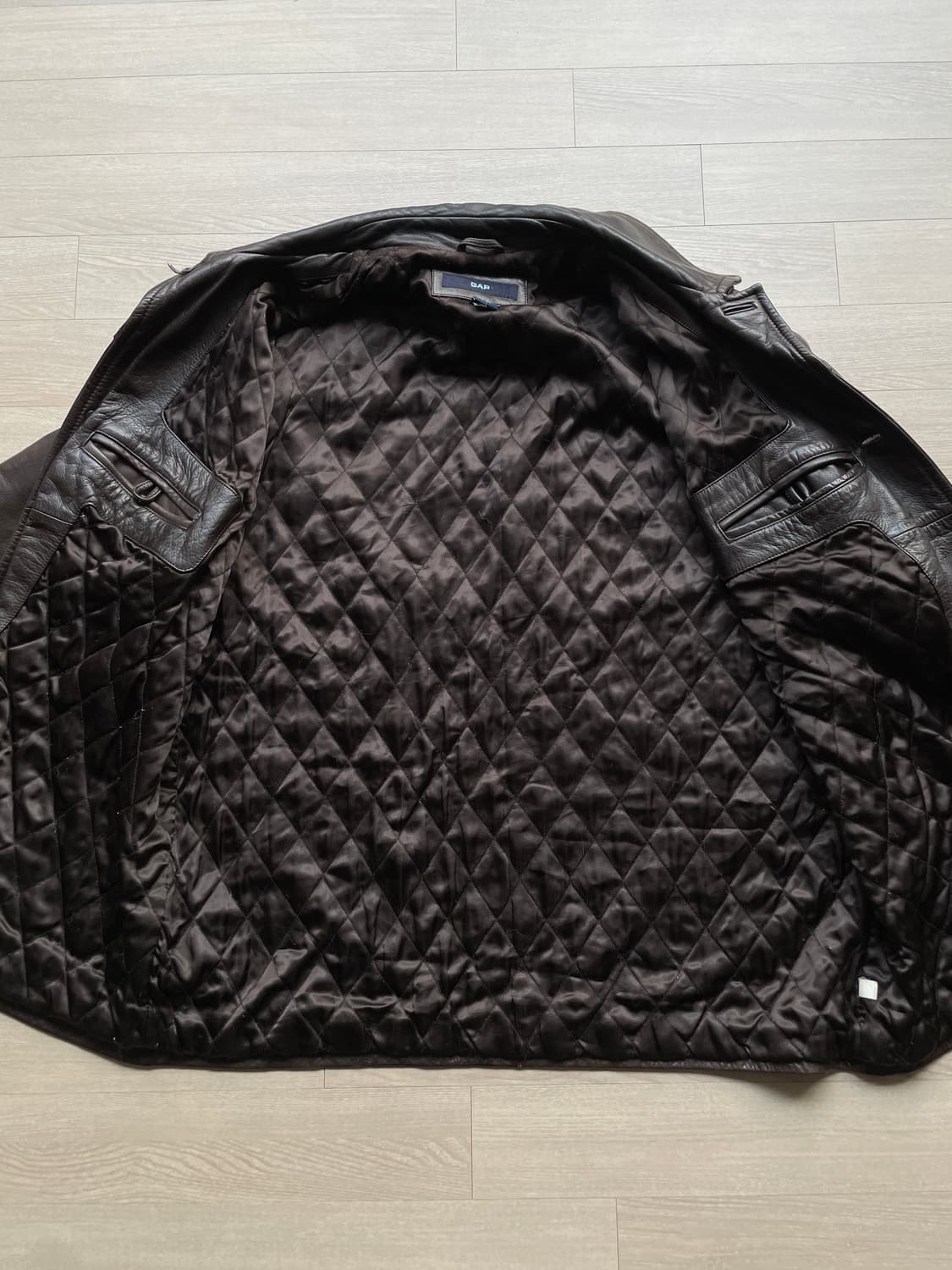 90s 올드갭 레더 카코트 브라운 gap carcoat 상품이미지7