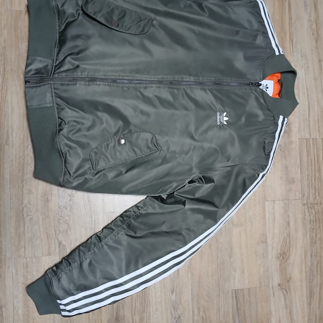 adidas 아디다스 봄버 항공점퍼 패딩 올리브 자켓 상품이미지6