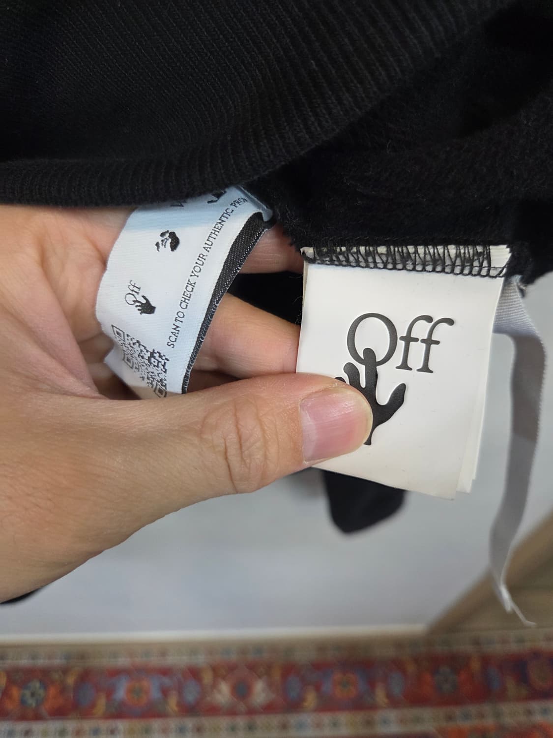 오프화이트 모나리자 기모 후드티 sp 상품이미지4