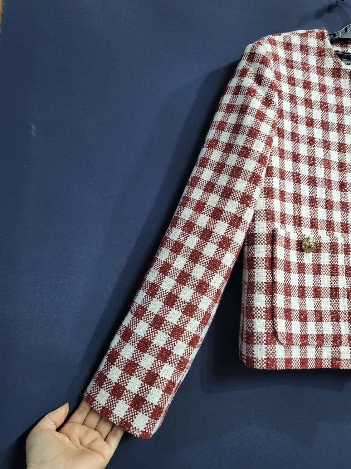 칼라거펠트 은사트위드 자켓(새상품) 상품이미지2