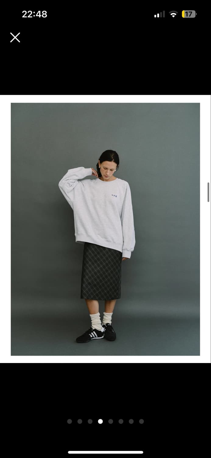 유라고 Britten check skirt_green 상품이미지6